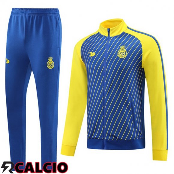 Insieme Tuta Calcio - Giacca Al-Nassr FC Blu 2023/2024  Insieme Tuta Calcio - Giacca Al-Nassr FC Blu 2023/2024