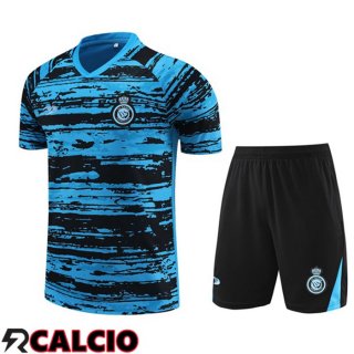 T Shirt Allenamento Al-Nassr FC + Pantaloncini Blu 2023/2024