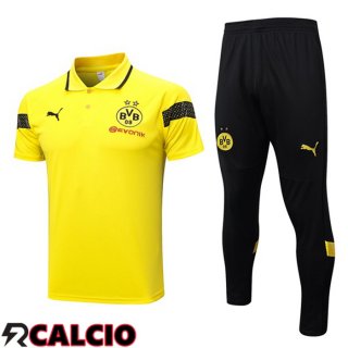 Maglia Polo Dortmund BVB + Pantaloni Giallo 2023/2024