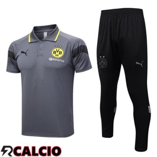 Maglia Polo Dortmund BVB + Pantaloni Grigio 2023/2024