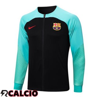Giacca Calcio FC Barcellona Nero Verde 2023/2024  Giacca Calcio FC Barcellona Nero Verde 2023/2024