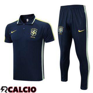 Maglia Polo Brasile + Pantaloni Blu Reale 2023/2024  Maglia Polo Brasile + Pantaloni Blu Reale 2023/2024