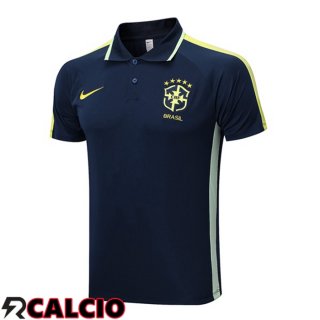Maglia Polo Brasile Blu Reale 2023/2024  Maglia Polo Brasile Blu Reale 2023/2024