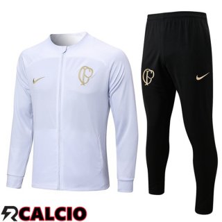 Insieme Tuta Calcio - Giacca Corinthians Bianco 2023/2024