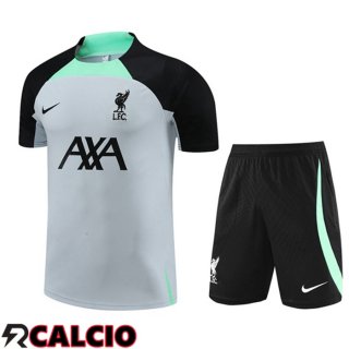 T Shirt Allenamento FC Liverpool + Pantaloncini Grigio 2023/2024
