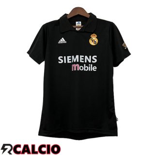 Seconda Maglia Real Madrid Retro Nero 2002-2003  Seconda Maglia Real Madrid Retro Nero 2002-2003