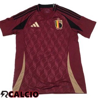 Maglie Calcio Equipe De Belgio Prima Rosso Versione Trapelata UEFA Euro 2024
