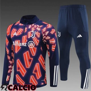 Insieme Tuta Calcio Juventus Bambino Rosso/Blu 2024/2025  Insieme Tuta Calcio Juventus Bambino Rosso/Blu 2024/2025