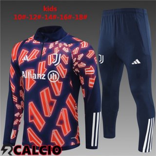 Insieme Tuta Calcio Juventus Bambino Rosso Blu Reale 2024/2025