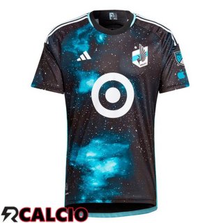 Maglie Calcio Minnesota United Prima Nero Blu 2024/2025