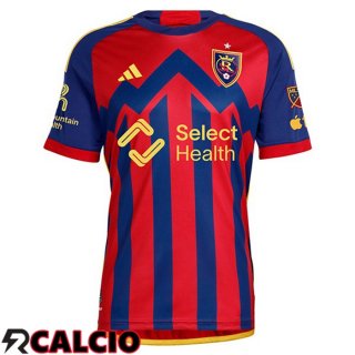 Maglie Calcio Real Salt Lake Prima Rosso Blu 2024/2025  Maglie Calcio Real Salt Lake Prima Rosso Blu 2024/2025