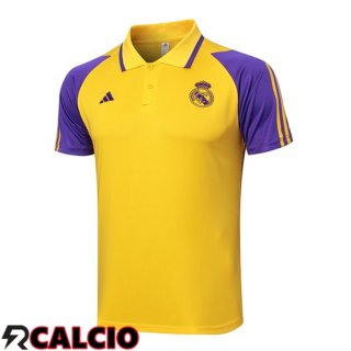 Kit Maglia Polo Real Madrid Giallo 2024/2025  Kit Maglia Polo Real Madrid Giallo 2024/2025
