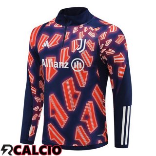 Felpa Allenamento Juventus Rosso Blu Reale 2024/2025  Felpa Allenamento Juventus Rosso Blu Reale 2024/2025