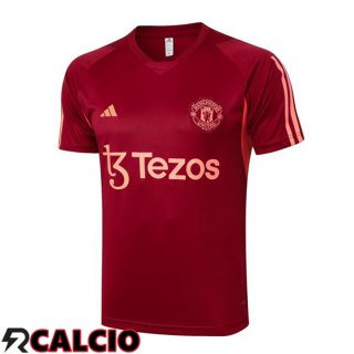 T Shirt Allenamento Manchester United Rosso 2024/2025