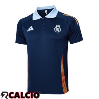 Maglia Polo Real Madrid Blu Reale 2025/2026  Maglia Polo Real Madrid Blu Reale 2025/2026
