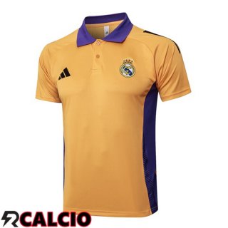 Maglia Polo Real Madrid Giallo 2025/2026  Maglia Polo Real Madrid Giallo 2025/2026