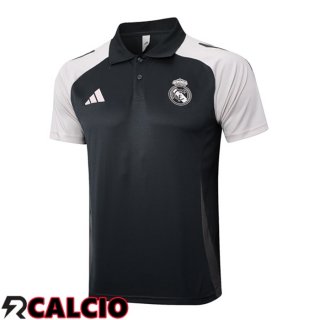 Maglia Polo Real Madrid Grigio 2025/2026  Maglia Polo Real Madrid Grigio 2025/2026
