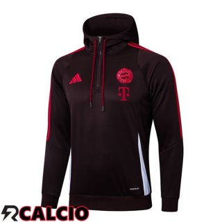 Felpa Con Cappuccio Bayern Monaco Rosso 2025/2026  Felpa Con Cappuccio Bayern Monaco Rosso 2025/2026