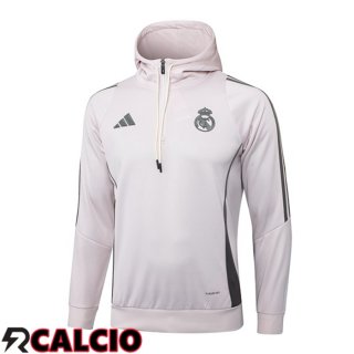 Felpa Con Cappuccio Real Madrid Rosa 2025/2026  Felpa Con Cappuccio Real Madrid Rosa 2025/2026