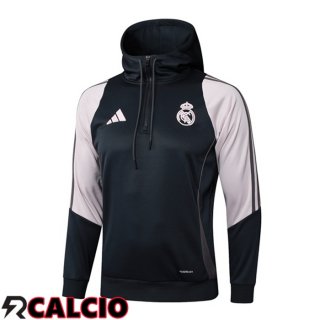 Felpa Con Cappuccio Real Madrid Nero Rosa 2025/2026