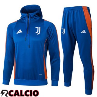 Tuta Calcio - Felpa Con Cappuccio Juventus Blu 2025/2026