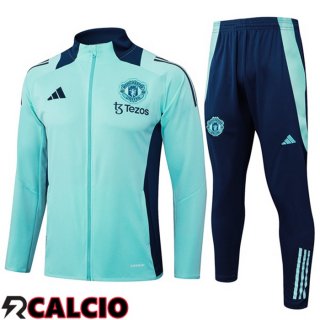 Insieme Tuta Calcio - Giacca Manchester United Verde 2025/2026