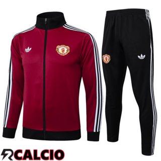 Insieme Tuta Calcio - Giacca Manchester United Rosso 2025/2026