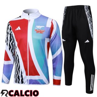 Insieme Tuta Calcio - Giacca Arsenal Rosso Bianco 2025/2026