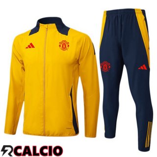 Insieme Tuta Calcio - Giacca Manchester United Giallo 2025/2026
