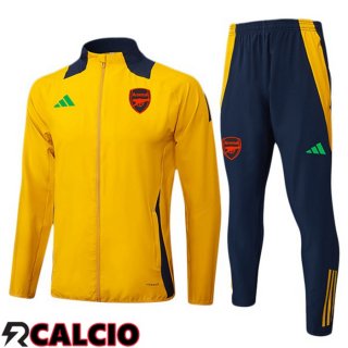 Insieme Tuta Calcio - Giacca Arsenal Giallo 2025/2026