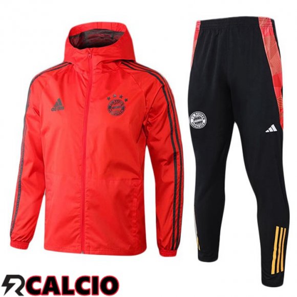 Tuta Calcio - Giacca A Vento Bayern Monaco Rosso 2025/2026