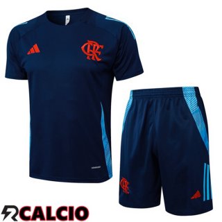 Insieme T Shirt Allenamento Flamengo + Pantaloncini Blu Reale 2025/2026