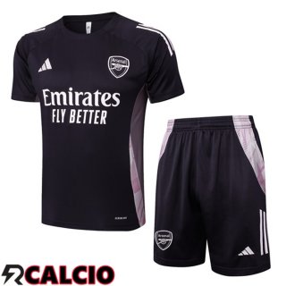 Insieme T Shirt Allenamento Arsenal + Pantaloncini Nero 2025/2026