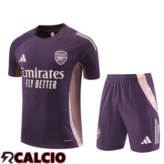 Insieme T Shirt Allenamento Arsenal + Pantaloncini Viola 2025/2026