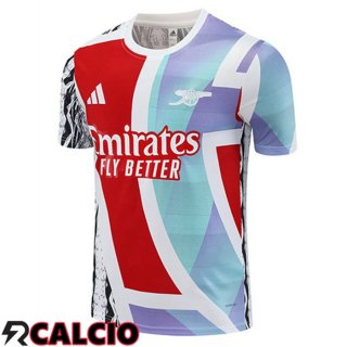 T Shirt Allenamento Arsenal Rosso Bianco 2025/2026
