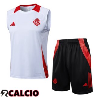 Canotta Allenamento SC Internacional + Pantaloncini Bianco 2025/2026