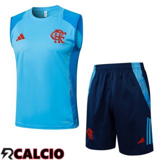 Canotta Allenamento Flamengo + Pantaloncini Blu 2025/2026  Canotta Allenamento Flamengo + Pantaloncini Blu 2025/2026