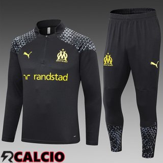 Insieme Tuta Calcio Marsiglia Bambino Nero 2023/2024  Insieme Tuta Calcio Marsiglia Bambino Nero 2023/2024