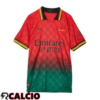 Quarto Maglia AC Milan Rosso Verde 2024/2025