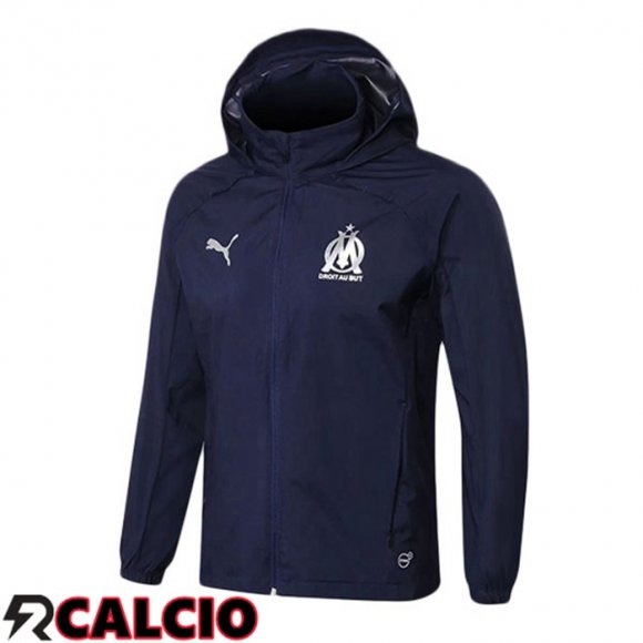 Giacca A Vento Marsiglia OM Blu Reale 2025/2026  Giacca A Vento Marsiglia OM Blu Reale 2025/2026