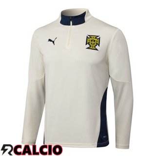 Felpa Allenamento Portogallo Bianco 2025/2026