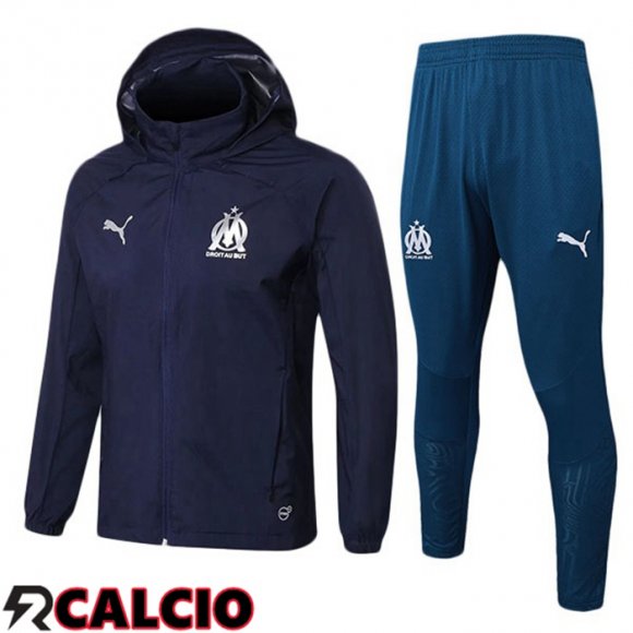 Tuta Calcio - Giacca A Vento Marsiglia OM Blu Reale 2025/2026  Tuta Calcio - Giacca A Vento Marsiglia OM Blu Reale 2025/2026