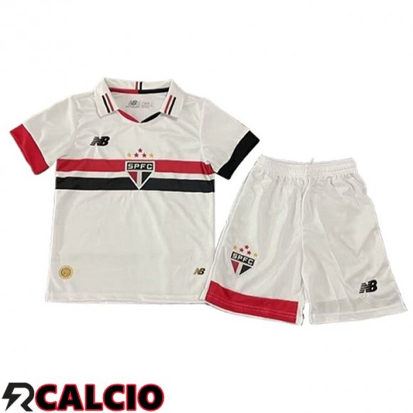 Maglie Calcio Sao Paulo FC Bambino Prima 2024/2025  Maglie Calcio Sao Paulo FC Bambino Prima 2024/2025