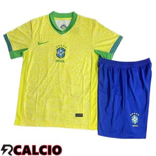 Maglie Calcio Brasile Bambino Prima 2024/2025