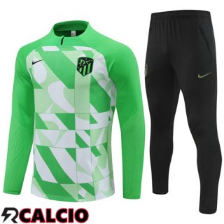 Insieme Tuta Calcio Atletico Madrid Verde 2024/2025