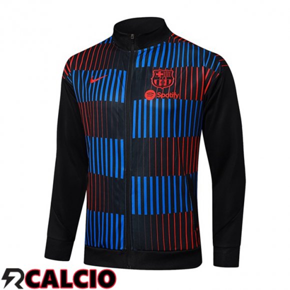 Giacca Calcio FC Barcellona Blu Nero Rosso 2025/2026  Giacca Calcio FC Barcellona Blu Nero Rosso 2025/2026