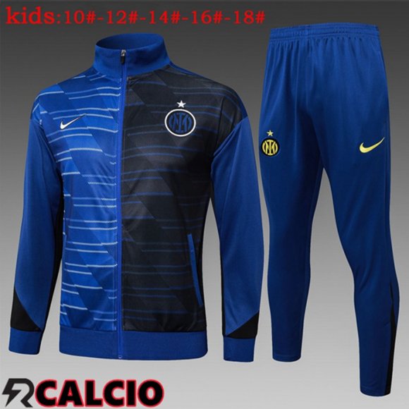 Insieme Tuta Calcio - Giacca Inter Milan Bambino Blu Reale 2025/2026  Insieme Tuta Calcio - Giacca Inter Milan Bambino Blu Reale 2025/2026