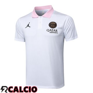 Maglia Polo Jordan Paris PSG Bianco 2025/2026  Maglia Polo Jordan Paris PSG Bianco 2025/2026