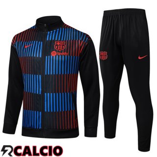 Insieme Tuta Calcio - Giacca FC Barcellona Blu Nero Rosso 2025/2026
