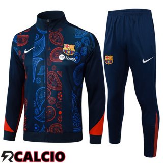 Insieme Tuta Calcio - Giacca FC Barcellona Blu Nero Rosso 2025/2026